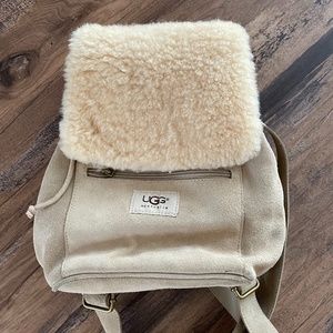 UGG Sheepskin Suede mini backpack